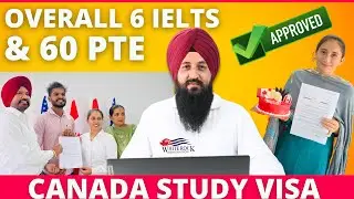 Canada Study Visa on Overall 60 PTE & 6 Bands IELTS | High Success Rate
