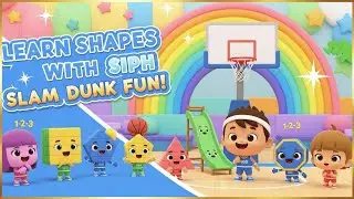 Learn Shapes with Basketball Fun! 🏀 Shape Slam Dunk Song for Kids | Basket Buddies Shapes Adventure