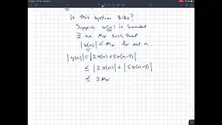 ELC 4351 DSP System Classification - BIBO Stability