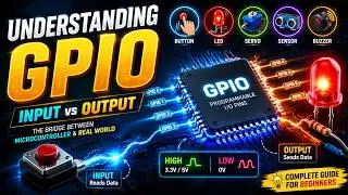 Understanding GPIO Explained | GPIO Input vs Output | How Microcontrollers Control the Real World