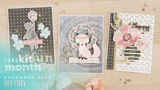 Spellbinders December 2019 Card Kit of the Month &ndash; Hey Foxy
