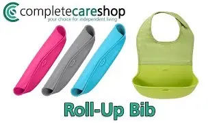 OXO Tot Roll Up Bib - Catches Stray Bits And Protects Clothes