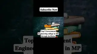 Top 5 Government engineering college in MP #jeemains #jeemains2025 #jeemains2024 #btechcollege