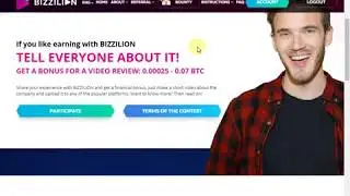 bizzilion legit 100% ربح مجاني للمبتدئين، كسبت 50,000 ساتوشي بعمل بسيط، شوف اول دقيقتين ضروري