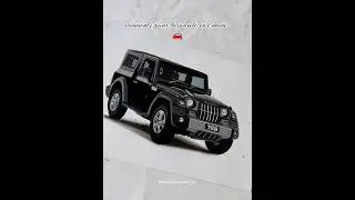 Realistic Thar painting done with acrylics😱🚙.#thar #mahindrathar #drawing #art #artist #painting