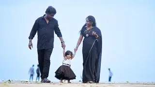 Navya Sri first birthday outdoor shoot kakinada beach