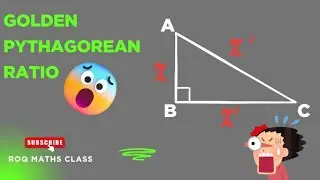 Golden Pythagorean Ratio||Right Angled 📐 Triangle|| Polynomials Equation 