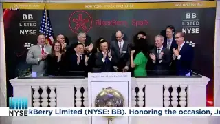 Watch live as BlackBerry Limited (NYSE: BB) rings the NYSE Opening Bell