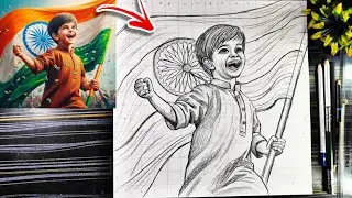 Republic Day Drawing, 26 January Drawing, Happy Republic Day Drawing, 76 Republic Day Poster Drawing