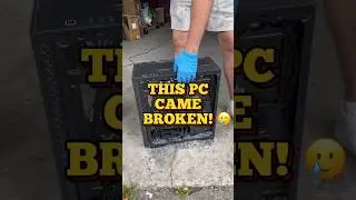 This pc came BROKEN! 🥲 #pcrepair #techvideo #pcgaming #pcbuild #gaming