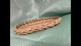 Oval tray with crosses in the center     Овальный поднос с крестиками в центре