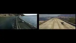 Mercedes Benz Commercial in GTA V | Side by side comparison | LeleMatic