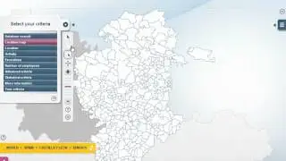 EasyBusiness B2B Database Demo - Make a geographical selection