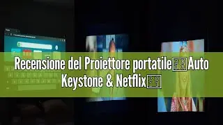 Recensione del Proiettore portatile【Auto Keystone & Netflix】Horlat 4K Supporto 6G WiFi Bluetooth Por