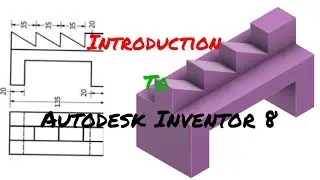 Introduction to Autodesk Inventor 8 In | Technical Drawing | Engineering Drawing