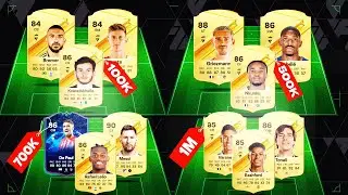 EA FC 24 BEST META TEAMS! 100K, 200K, 300K, 400K, 500K, 600K, 700K, 800K, 900K, 1M SQUAD BUILDER