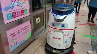 Automatic Smart Cleaning Robot Spotted at Outram Park MRT Station Singapore