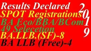 RESULT SPOT REGISTRATIONS 2019 JAMIA Entrance