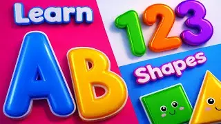 ABC Phonics Song | A for Apple |  Shapes Song | Colour Song | 1 to 10