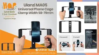 ULANZI MA05 Phone Cage Universal Video Rig untuk Smartphone Filmmaking Handheld Grip Stabilizer 