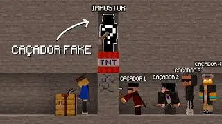 4 CA&Ccedil;ADORES VS 1 SPEEDRUNER com um IMPOSTOR no MINECRAFT!!