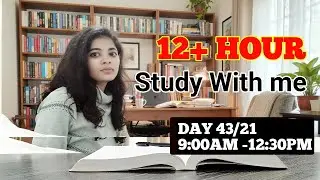 3 Hour Deep Focus Study with Me 🎧| UPSC, NEET, SSC CGL 2025 Non-Stop Concentration Music for Succes