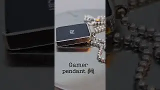Silver Gamer pendant! Real Ctrl button. #gaming #geekjewelry