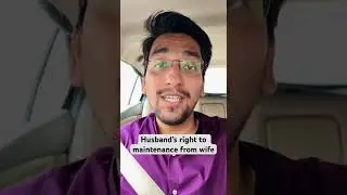 Husband&rsquo;s Right to maintenance. #law #court #lawstudents #couple #marriage #divorce #legaladvice