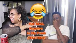 I'm Bi Prank on Boo ( Part 2 ) He REAL reaction after the camera 