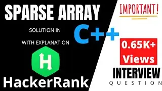 Sparse Array | hackerrank | solution in c++