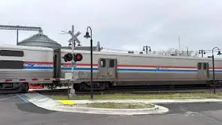 2x Amtrak trains & CSX freight at Selma station | March 25, 2023 | Selma, NC