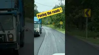 Paving PA roads Finally! #paving #pennsylvania #construction