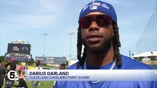 All-Star Darius Garland hosts 1st celebrity softball game in Ohio