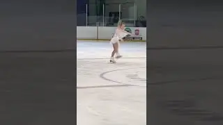 Ice skating practice in my new competition dress!