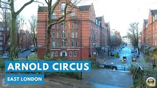 Walking tour of Arnold Circus in Shoreditch, East London