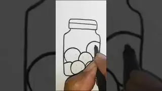 HOW TO DRAW A COOKIES JAR EASY STEP BY STEP || COOKIES DRAWING || FOOD || SATISFYING CREATIVE ART