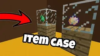 How to make an item display case in minecraft 1.2