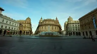Piazza De Ferrari Stock Video
