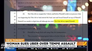 Arizona woman sues Uber over alleged sexual assault