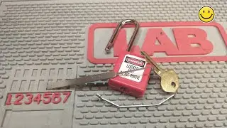 Master Lock 410 Padlock LOTO Picked