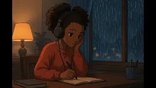 Late Night Rain &mdash; Lo-Fi Beats with Black Girl Study Vibes 🌧️✍