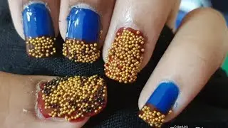 Last minute party look nail art