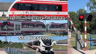 [4K] Przejazd kolejowy (SSP) Grąblewo #1 // Polish Level Crossing