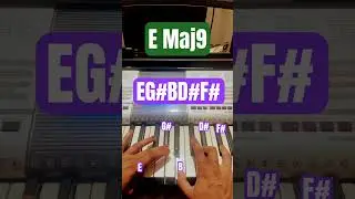 EMaj9 #piano #pianotutorial #pianolessons #chordstutorial #chords #keyboard