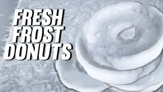 Crunchy Ice Donuts - Blended Powdery Ice Freezer Frost
