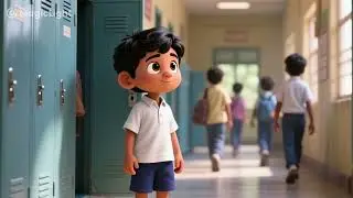 #cartoon#created#ediz#  creacter~ Manisha & Ram .# Ram's first school love. One side love 💘💘
