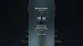 @rawbeats fighting my shadow