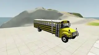 School Bus vs Stairs - High Speed Jumps - BeamNG Drive