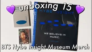 magjkshop | bts : hybe insight museum visitor only merch unboxing 🎶