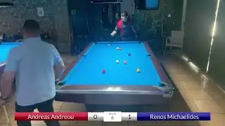 DIODIA CAFE - Pancyprian 9 ball - category C - Andreas Vs Renos (Losers Round 4)